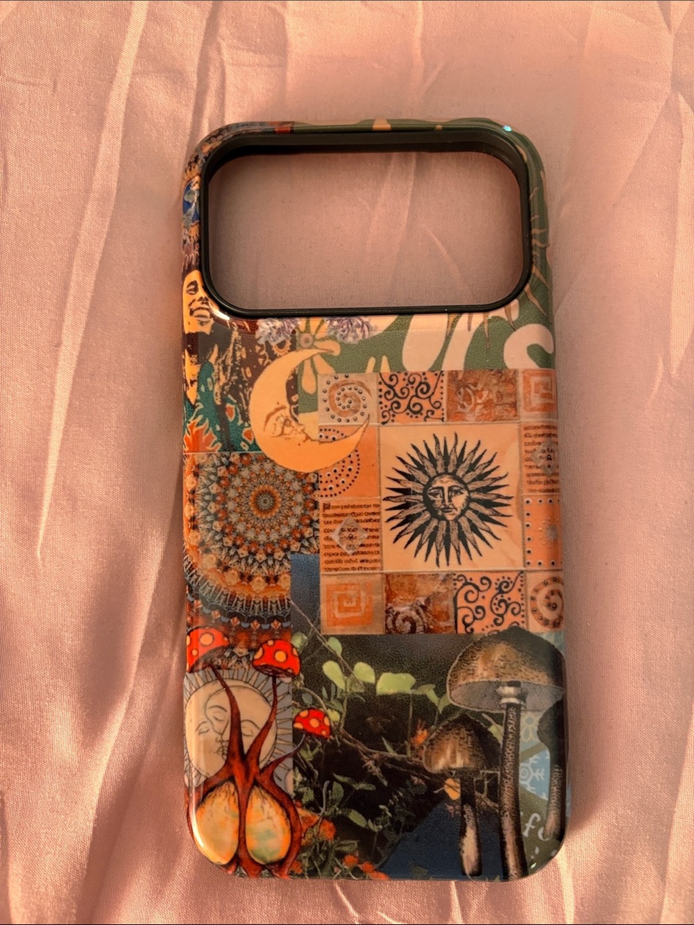 Decorative Sun & Moon Pattern Phone Case - Multicolor iPhone 17 pro max